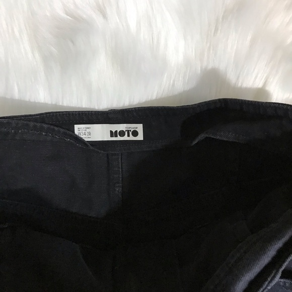 NWT Topshop Black Ultra High Waist Wide Leg Jeans - Picture 4 of 4